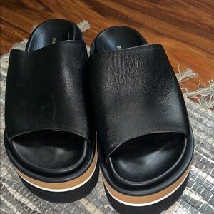 Paloma Barcelo Black Platform Sandals you sent two time like you